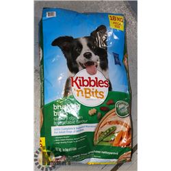 BAG OF KIBBLES AND BITS DOG FOOD