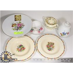 GAINSBOROUGH SOUP BOWLS 1930'S, 1930 CAKE STAND
