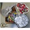 Image 1 : BOX OF ASSORTED WILTON CAKE PANS INCLUDES