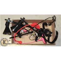 LOT OF  METAL DESK LAMPS