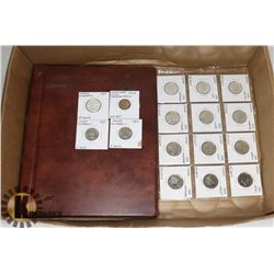 COIN COLLECTORS LOT INCLUDES EMPTY BINDER & 1967