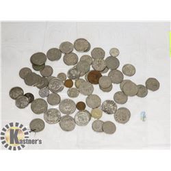 3 PAGES OF VARIOUS WORLD COINS