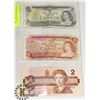 Image 1 : SHEET OF COLLECTIBLE CANADIAN BILLS - 1X -