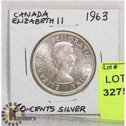 1963 CANADIAN SILVER 50 CENT PIECE