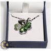Image 1 : ESTATE 4 LEAF CLOVER PENDANT W/ CHAIN