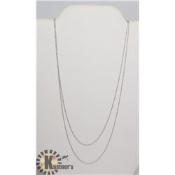 #144-STERLING SILVER.925 NECKLACE 2 PCS/ 18"