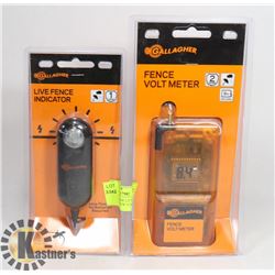 NEW GALLAGHER LIVE FENCE INDICATOR & NEW VOLTAGE