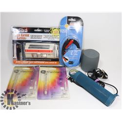 ELECTRONICS LOT INCLUDING A NEW SOLAR LED LIGHT