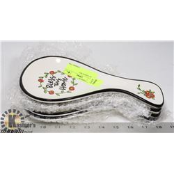 LOT OF 4 SPOON REST