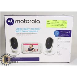 NEW MOTOROLA VIDEO BABY MONITOR WITH TWO CAMERAS