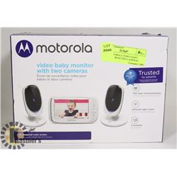NEW MOTOROLA VIDEO BABY MONITOR WITH TWO CAMERAS