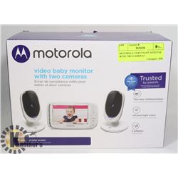 MOTOROLA VIDEO BABY MONITOR WITH TWO CAMERAS