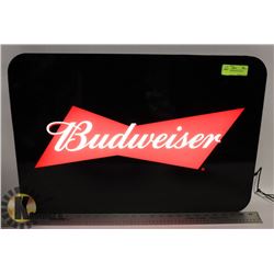 BACKLIT BUDWEISER BAR SIGN