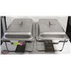 Image 1 : TWO CHAFFING DISH FRAMES W/ 2 LIDS