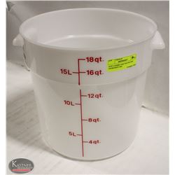 NEW CAMBRO 18QT ROUND DRY INGREDIENT BIN