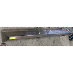 5' STAINLESS STEEL WALLSHELF-13-1/2"