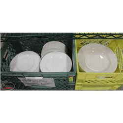 TWO CRATES OF ASSORTED DISHWARE