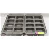 Image 1 : 2 MINI-LOAF BREADPANS 10" X 15"