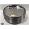 Image 1 : STACK OF 16" CHROME-PLATED CIRCULAR PLATTERS