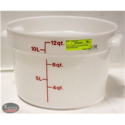 NEW CAMBRO 12QT ROUND DRY INGREDIENT BIN