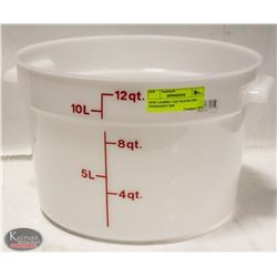 NEW CAMBRO 12QT ROUND DRY INGREDIENT BIN