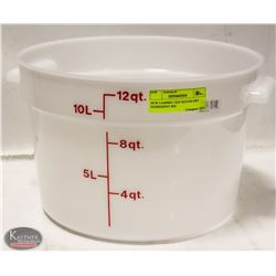 NEW CAMBRO 12QT ROUND DRY INGREDIENT BIN