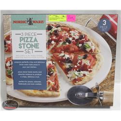NEW NORDICWARE INT. 3 PIECE PIZZA STONE SET