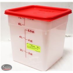 NEW CAMBRO 8QT SQUARE DRY INGREDIENT BIN W/ LID