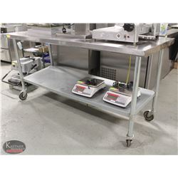 6' OMCAN STAINLESS STEEL WORK TABLE W/ UNDERSHELF