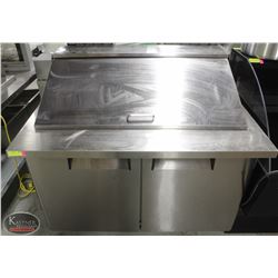 4' MEGA-TOP S/S REFRIGERATED PREP TABLE