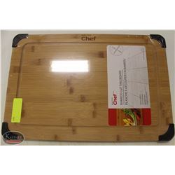 NEW MASTER CHEF 12"X18" BAMBOO CUTTING BOARD W/