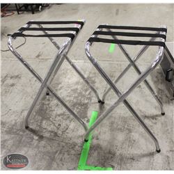 GROUP OF 2 NEW  FOLDING CATERING/EVENT TRAY STANDS