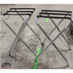 GROUP OF 2 NEW  FOLDING CATERING/EVENT TRAY STANDS