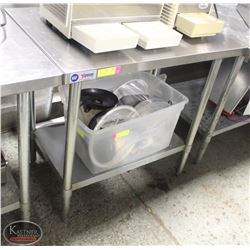 3' OMCAN WT2436 STAINLESS STEEL WORK TABLE W/