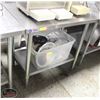 Image 1 : 3' OMCAN WT2436 STAINLESS STEEL WORK TABLE W/