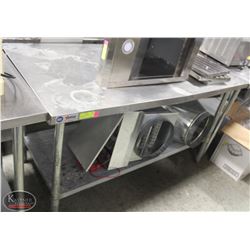 5' OMCAN WT3060 STAINLESS STEEL WORK TABLE W/