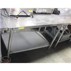 4' OMCAN WT3048 STAINLESS STEEL WORK TABLE W/