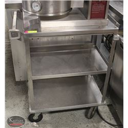 LAKESIDE STAINLESS STEEL BUS CART 16" X 24" X 33"