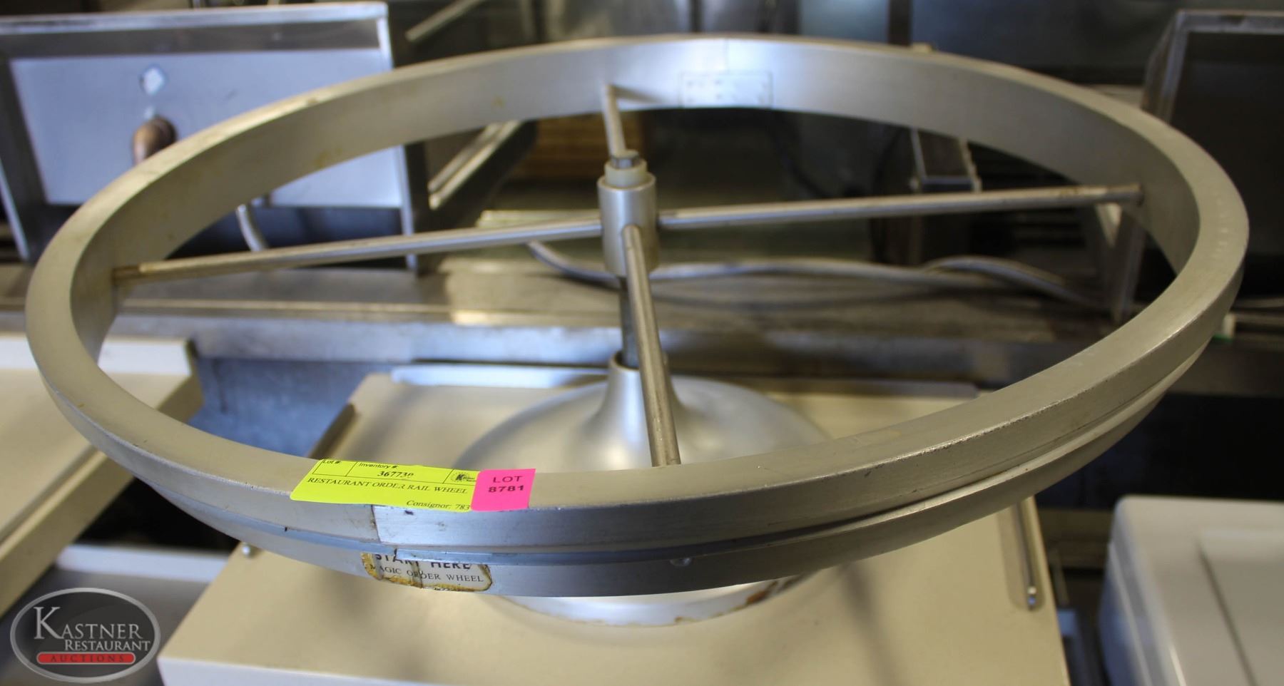 RESTAURANT ORDER RAIL WHEEL