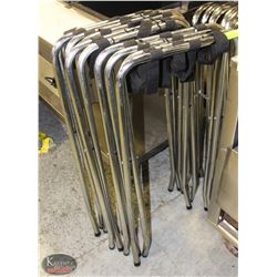 GROUP OF 6 FOLDING CATERING/EVENT TRAY STANDS