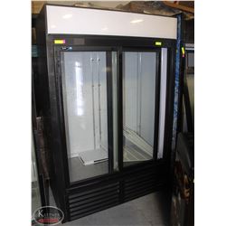 QBD DUAL SLIDING GLASS DOOR DISPLAY COOLER W/