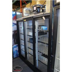 QBD TRIPLE SLIDING GLASS DOOR DISPLAY COOLER