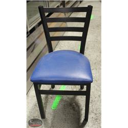 LOT OF 4 METAL & LEATHERETTE DINING CHAIRS