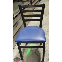 LOT OF 4 METAL & LEATHERETTE DINING CHAIRS