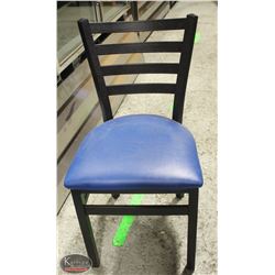 LOT OF 4 METAL & LEATHERETTE DINING CHAIRS