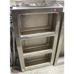 STAINLESS STEEL DROP-IN 3-WELL FOOD WARMER