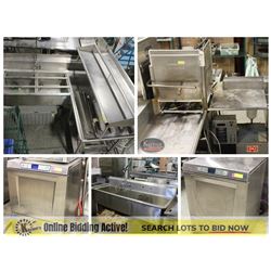 FEATURED LOTS: COMMERCIAL DISHWASHERS & SINKS