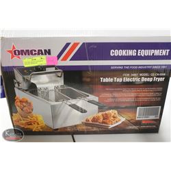LIKE-NEW OMCAN COUNTERTOP ELECTRIC DEEPFRYER