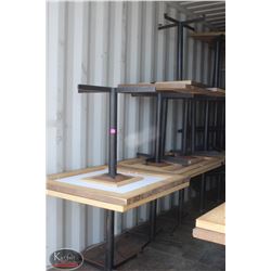 LOT OF 9 ASSORTED SIZES RESTAURANT TABLE