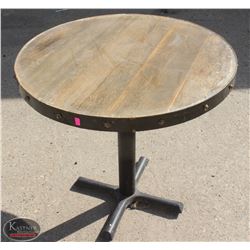 HD LAMINATED RUSTIC-STYLE RESTAURANT TABLE-ROUND